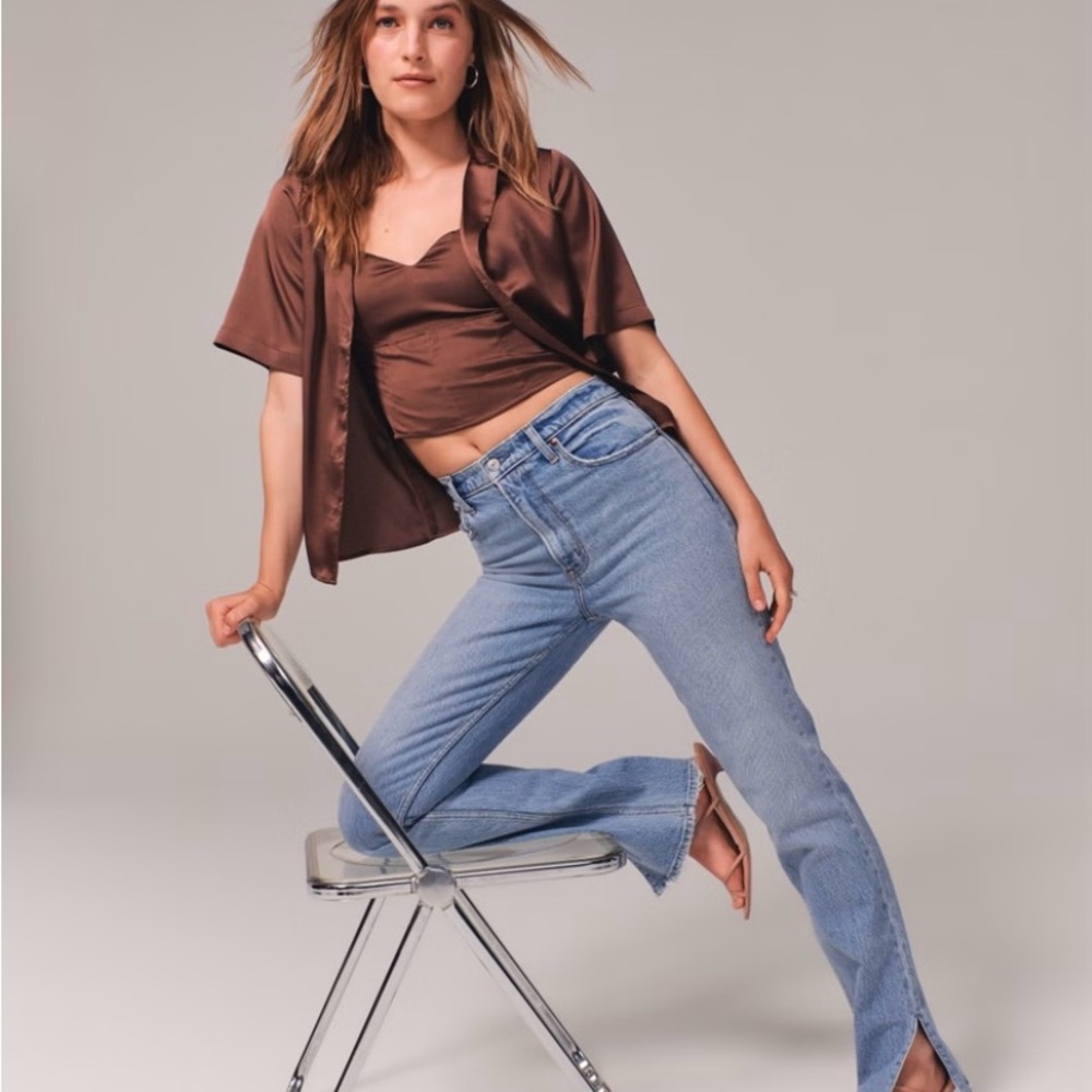 Abercrombie & Fitch High Rise Blue Jeans